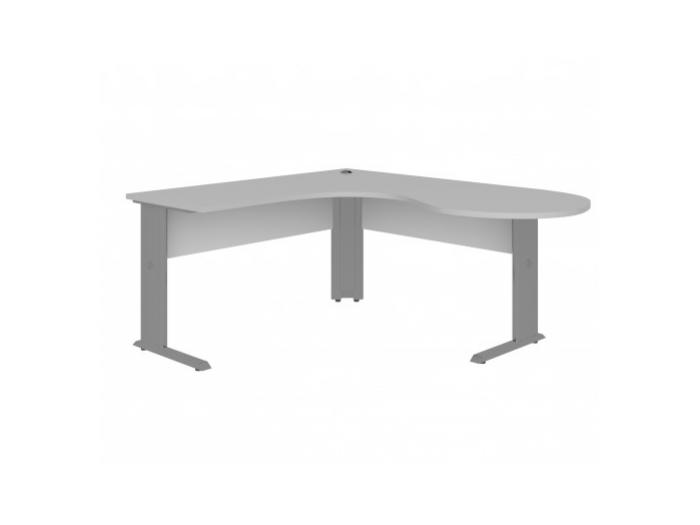 Mesa angular circular - pé metálico