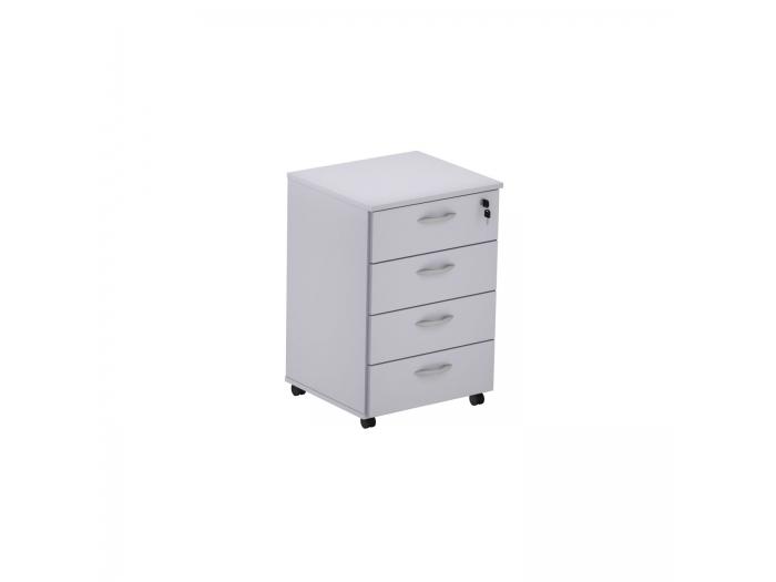 GAV. VOLANTE 4 GAVETAS M15 CINZA CRISTAL