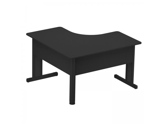 MESA ANGULAR PÉ METÁLICO M15 PRETO