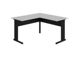 Mesa em L - pé metálico